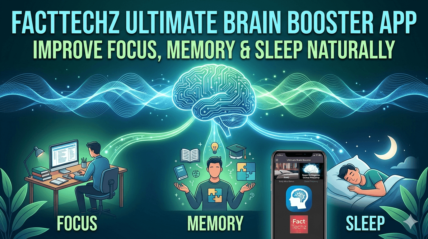 FactTechz Ultimate Brain Booster App – Improve Focus, Memory & Sleep Naturally